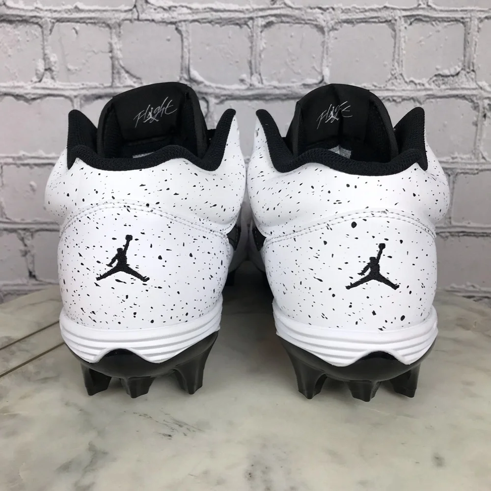 Air Jordan Stadium 90 Low TD Mens White Black Football Cleats Sz 10.5 HQ0210-100